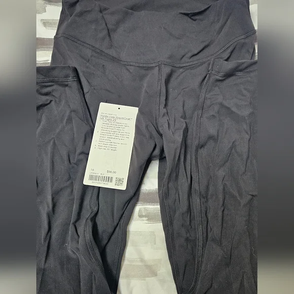 Lululemon Wunder Under Smooth Cover High-Rise Legging in Black 25” Sz 10 EUC - Picture 3 of 5